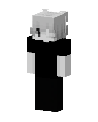 Monochrome Boy skin, 3D preview