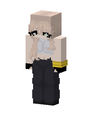 Blonde Cargo Girl skin, 3D preview