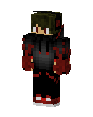 Crimson Hoodie skin, 3D preview