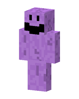 Purple Smiley skin, 3D preview