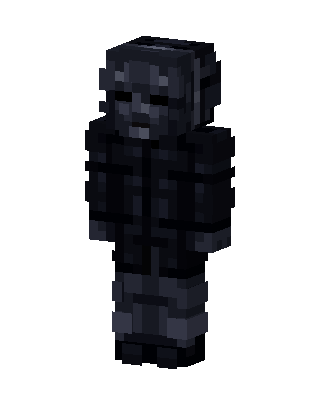 Black Villain Boy skin, 3D preview