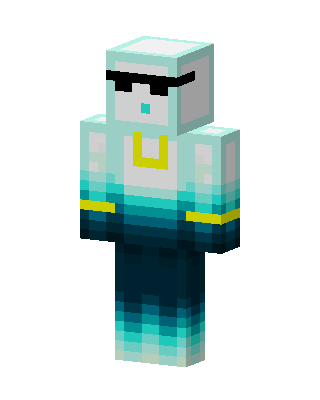 Teal Robot skin, 3D preview