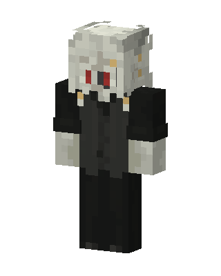 Black Villain Minecraft goth skin
