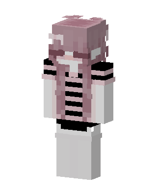 Pink Braid Girl Minecraft e-girl skin