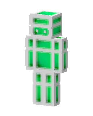 Emerald Robot skin, 3D preview