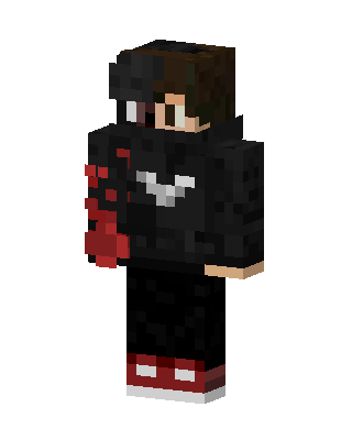 Crimson Hoodie skin, 3D preview