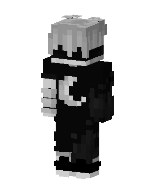 Moon Hoodie Boy skin, 3D preview