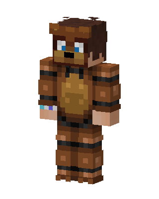 Freddy Fazbear skin, 3D preview