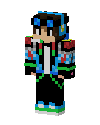 Neon Headphone Boy skin, 3D preview