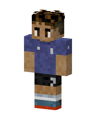 Blue Athlete Boy Minecraft skin