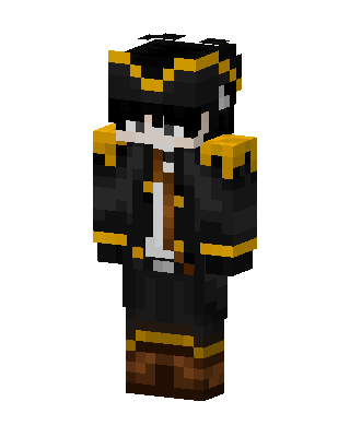 Pirate Captain skin, 3D preview