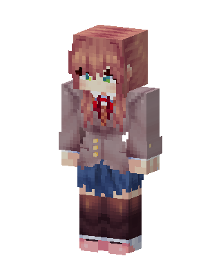 Monika skin, 3D preview