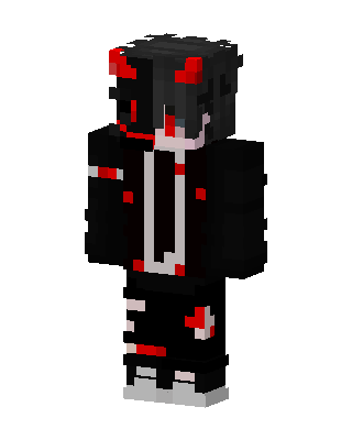 Black Villain Boy skin, 3D preview