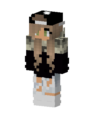 Camo Cap Girl skin, 3D preview