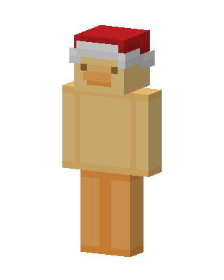 Santa Duckling skin, 3D preview