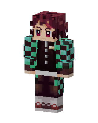Tanjiro Kamado Minecraft cute skin