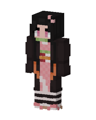 Nezuko Kamado skin, 3D preview