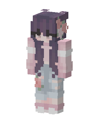 Floral Denim Girl Minecraft skin