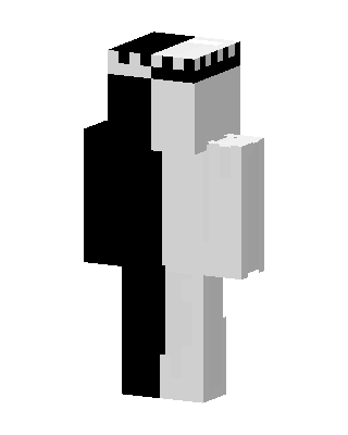 White Mob skin, 3D preview