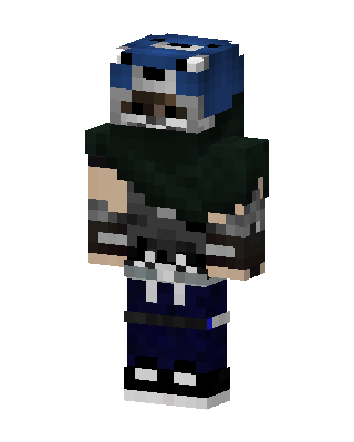 Blue Gamer Boy Minecraft blue skin