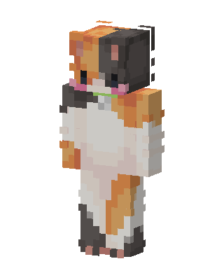Calico Guinea Pig skin, 3D preview