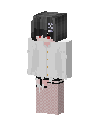 White Anime Girl Minecraft skin