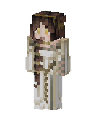 White Player Girl skin, 3D preview