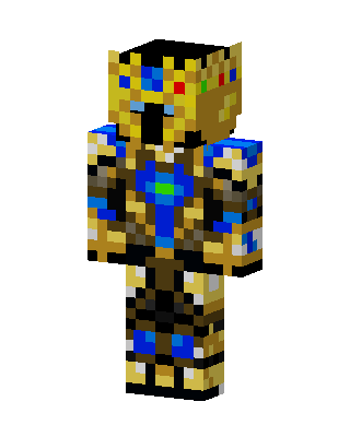Gold Masked King skin, 3D preview