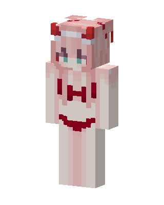 Zero Two skin, 3D preview