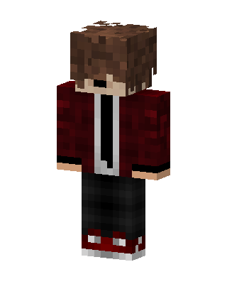 Red Jacket Boy skin, 3D preview