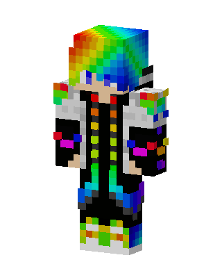 Rainbow Hoodie Minecraft skin