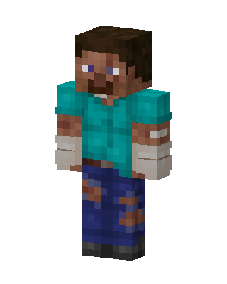 Blue Player Boy skin, 3D preview
