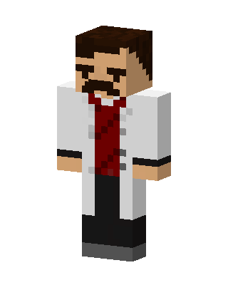 White Doctor Boy skin, 3D preview