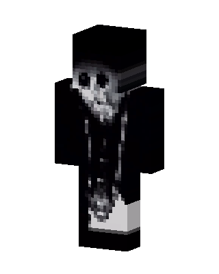 Black Villain Boy skin, 3D preview