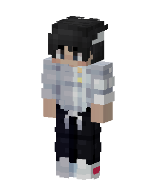 White Shirt Boy skin, 3D preview