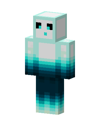 Teal Cutie Minecraft Christmas skin