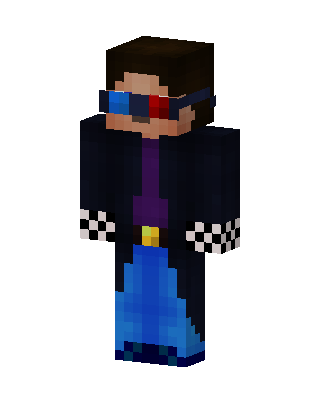 3D Glasses Coat Minecraft skin