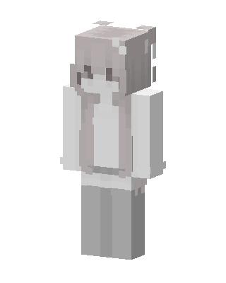Soft Gray Girl skin, 3D preview