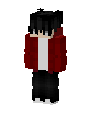 Red Jacket Boy skin, 3D preview