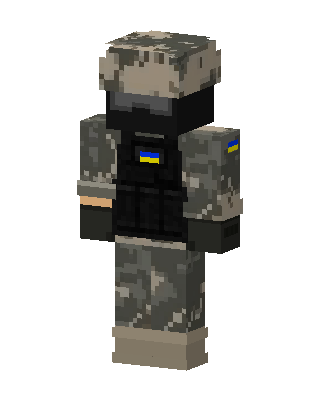 Ukrainian Soldier Minecraft skin