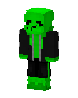Green Mob Boy skin, 3D preview