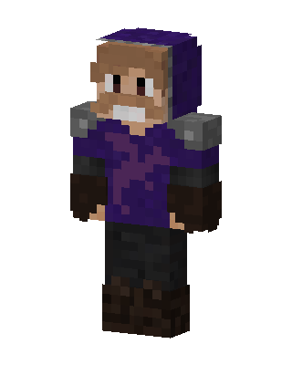 Purple Hooded Wanderer Minecraft skin