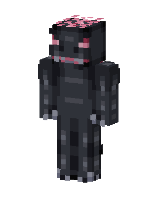 Shadow Axolotl skin, 3D preview