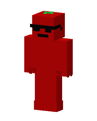 Red Mob Boy skin, 3D preview