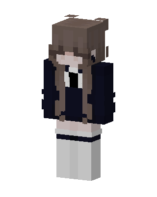 Brown Student Girl Minecraft skin