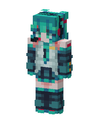 Hatsune Miku skin, 3D preview
