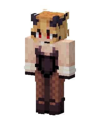 Brown Anime Girl skin, 3D preview