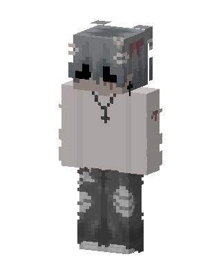 Gray Player Boy skin, 3D preview