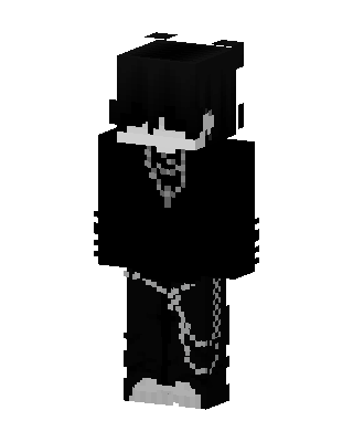 Black Villain Boy skin, 3D preview