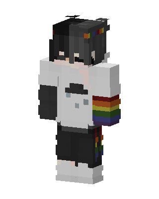 White Pride Boy Minecraft skin